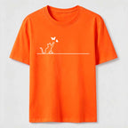 Butterfly Chase Cat Classic T-Shirt