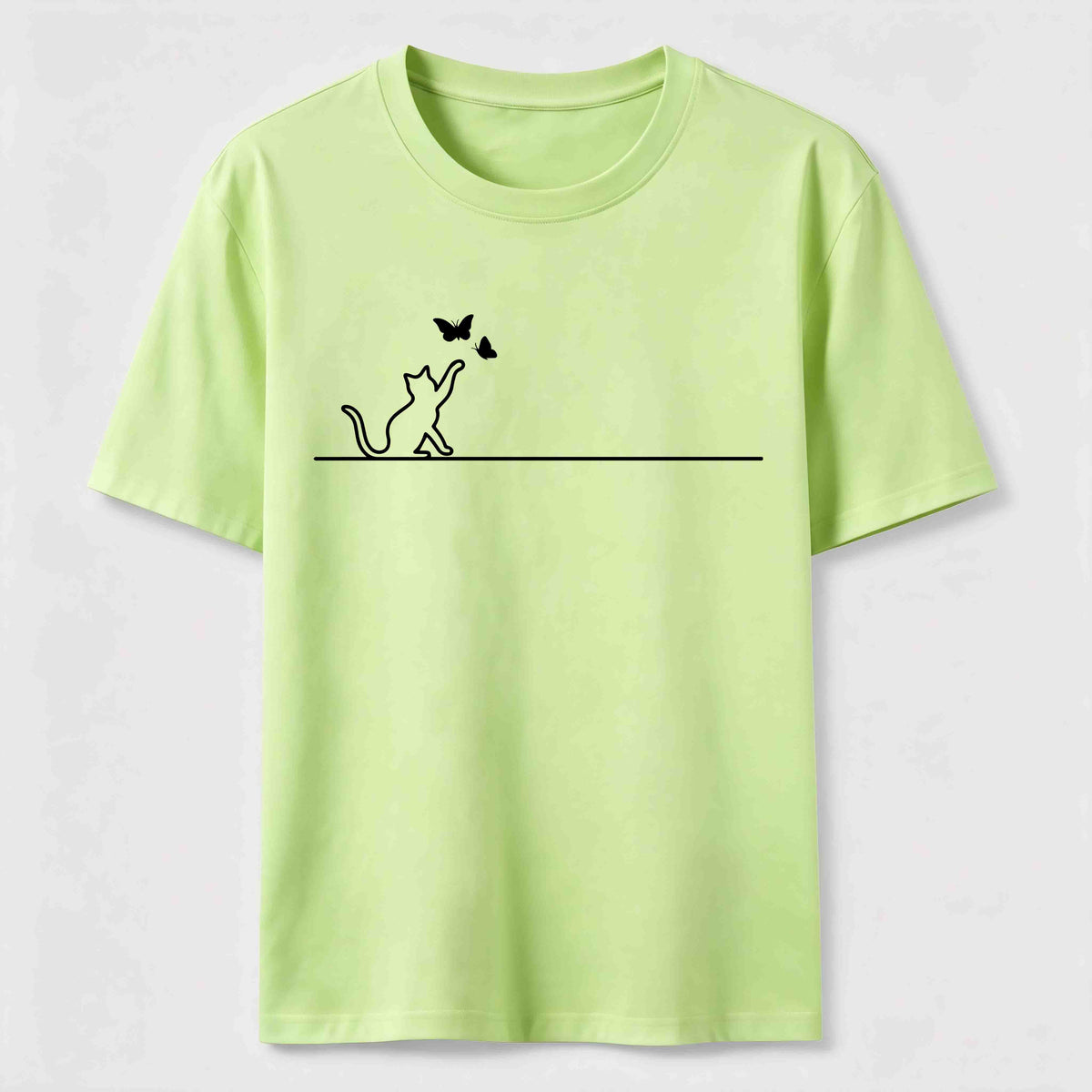 Butterfly Chase Cat Classic T-Shirt