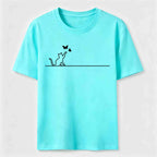 Butterfly Chase Cat Classic T-Shirt