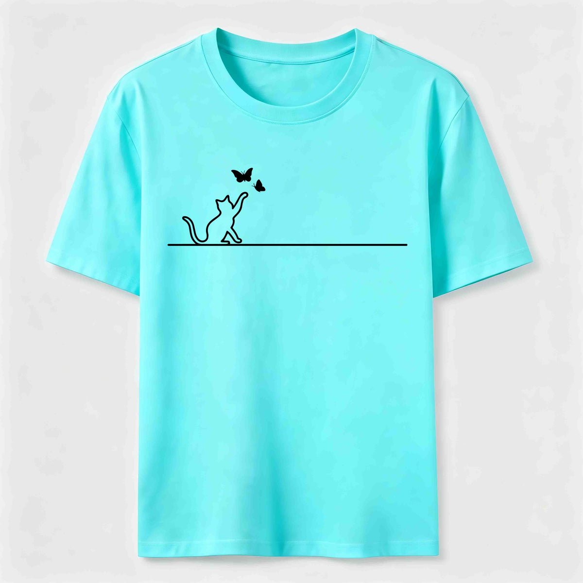 Butterfly Chase Cat Classic T-Shirt