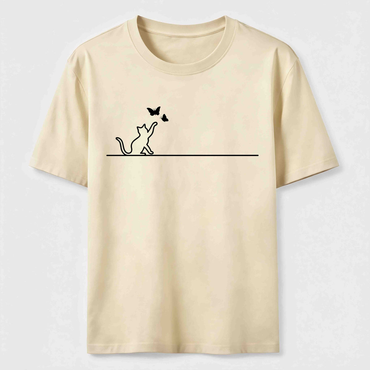 Butterfly Chase Cat Classic T-Shirt