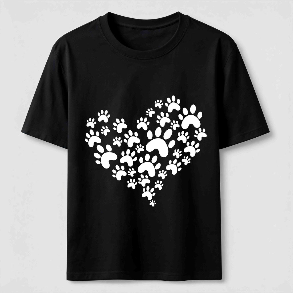 Paw Print Heart Classic T-Shirt
