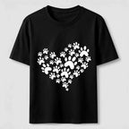 Paw Print Heart Classic T-Shirt