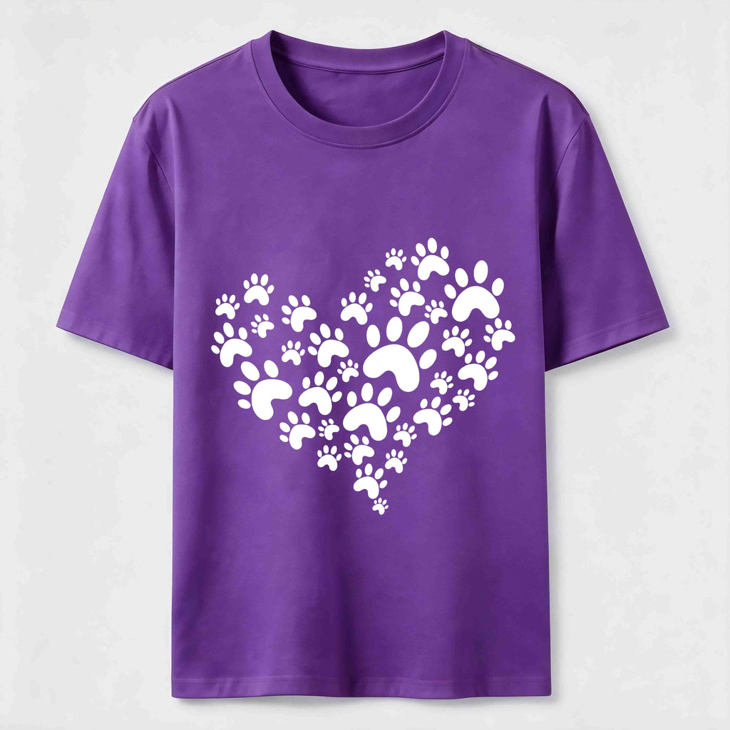 Paw Print Heart Classic T-Shirt