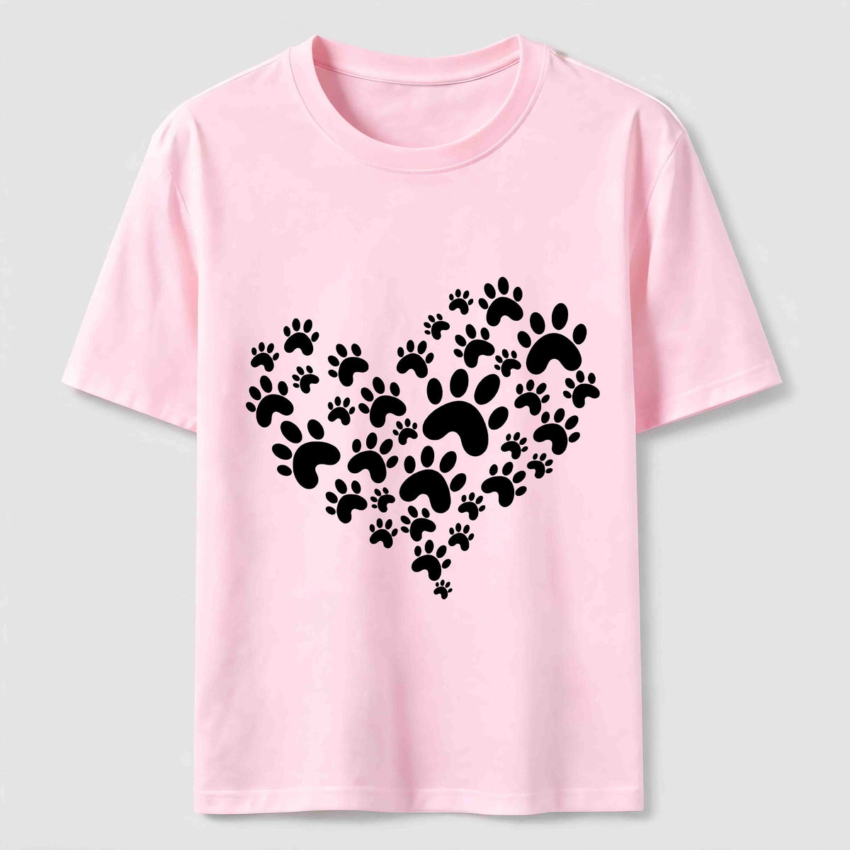 Paw Print Heart Classic T-Shirt