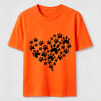 Paw Print Heart Classic T-Shirt