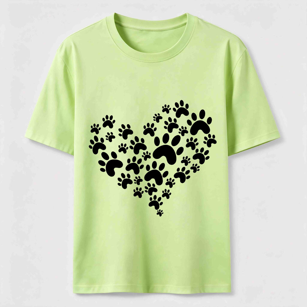 Paw Print Heart Classic T-Shirt