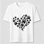 Paw Print Heart Classic T-Shirt