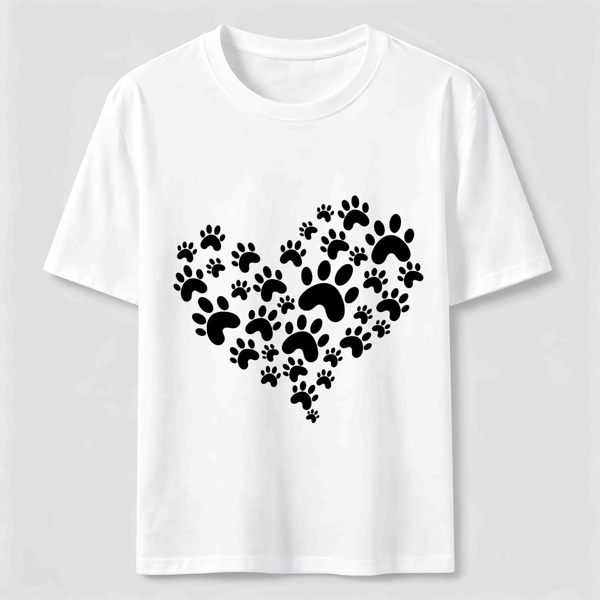 Paw Print Heart Classic T-Shirt