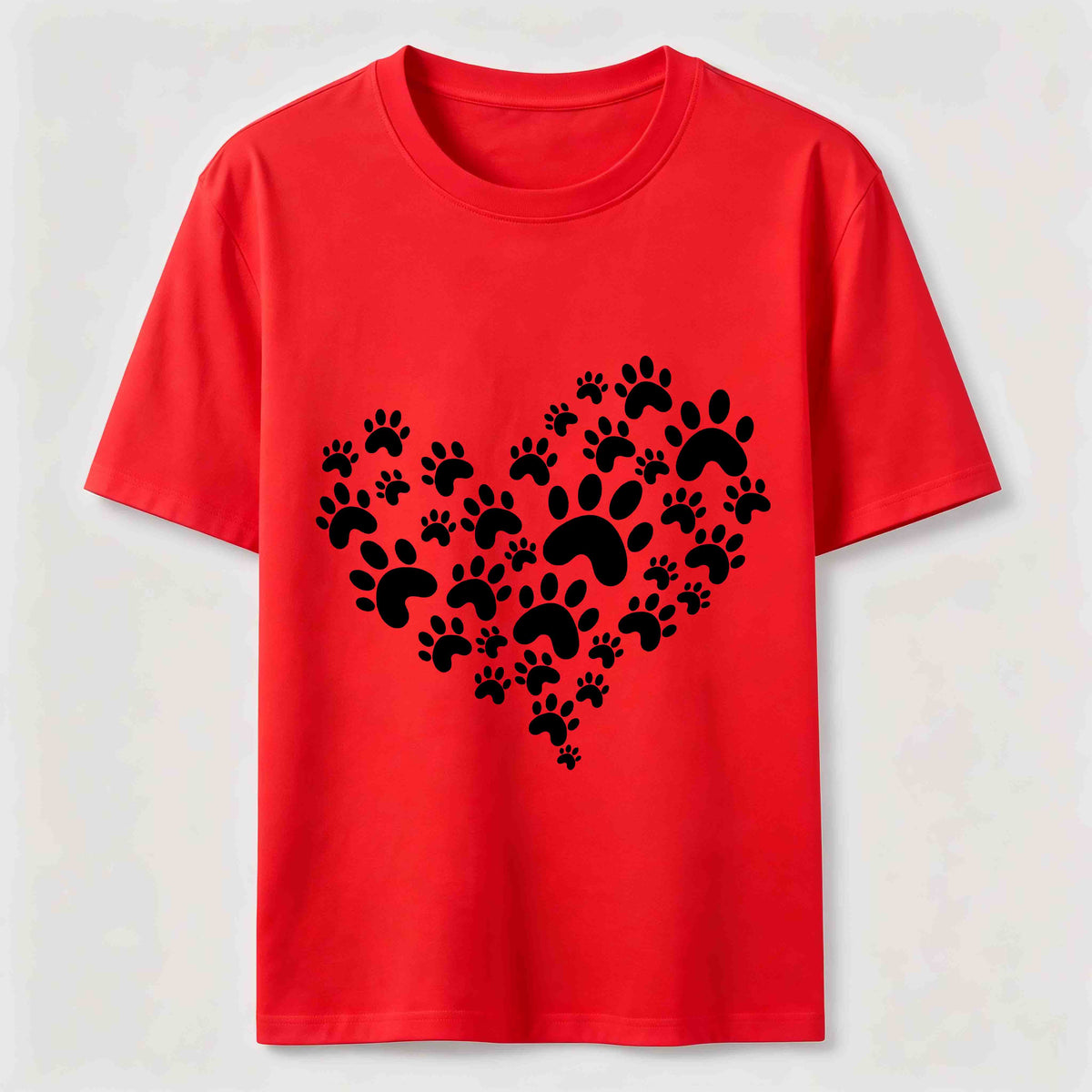 Paw Print Heart Classic T-Shirt