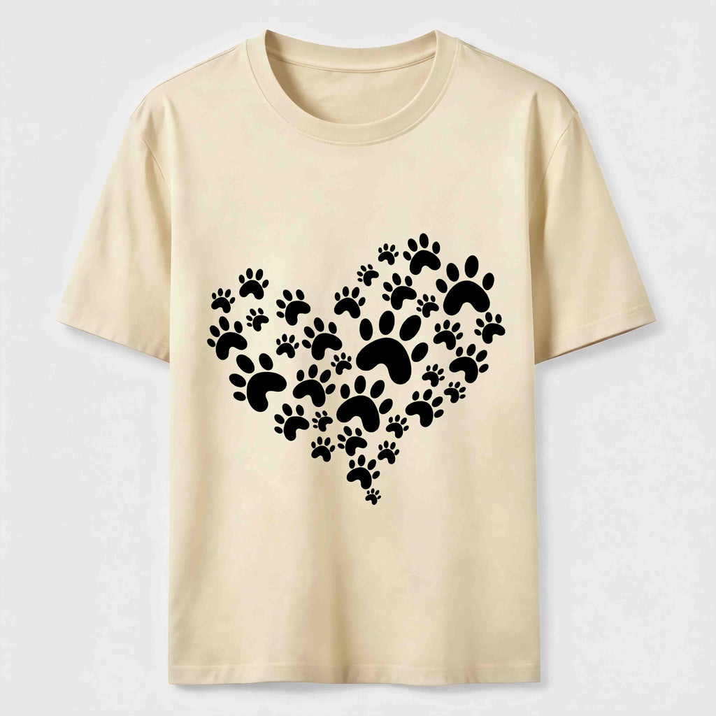 Paw Print Heart Classic T-Shirt
