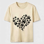 Paw Print Heart Classic T-Shirt