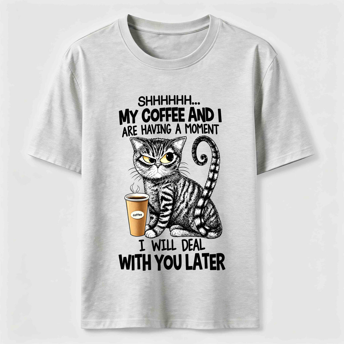 Coffee Moment Cat Classic T-Shirt