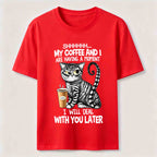 Coffee Moment Cat Classic T-Shirt