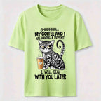 Coffee Moment Cat Classic T-Shirt