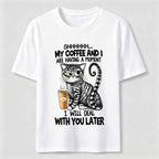 Coffee Moment Cat Classic T-Shirt