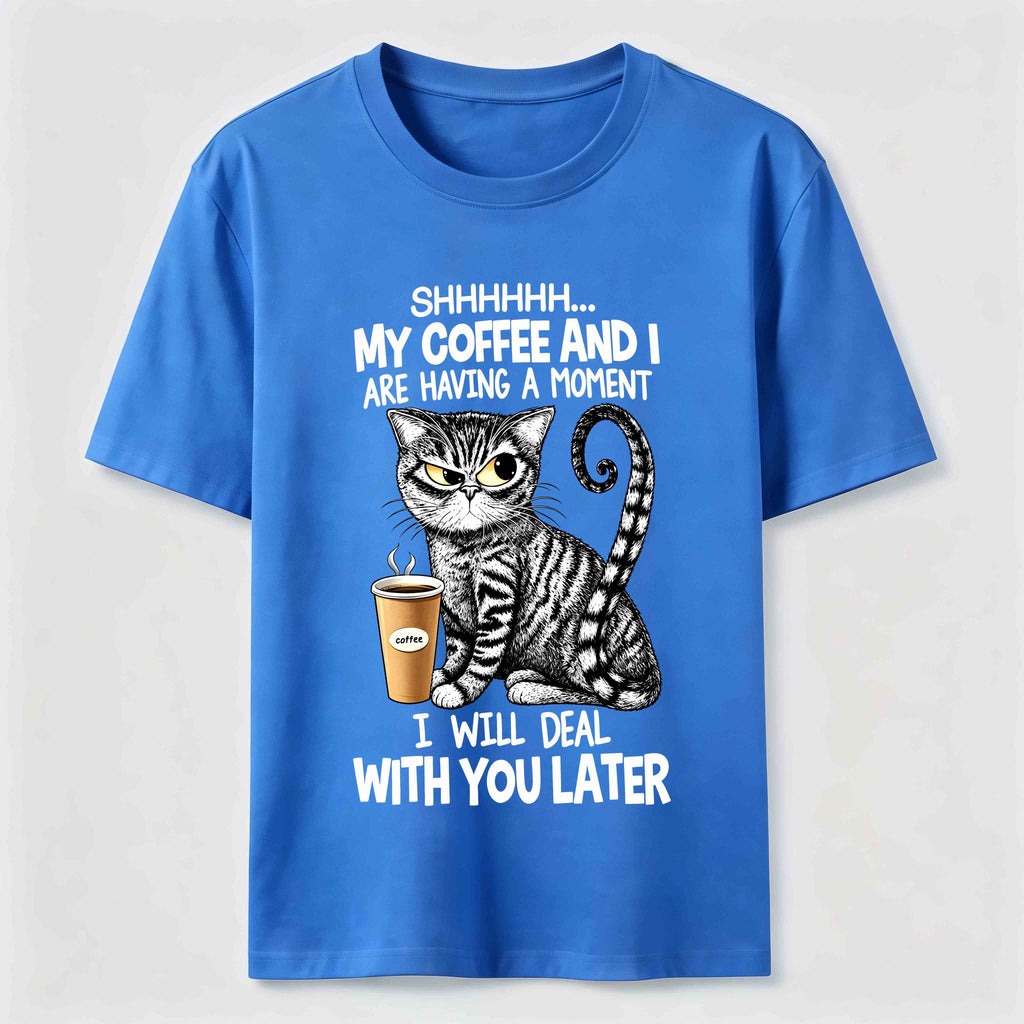Coffee Moment Cat Classic T-Shirt