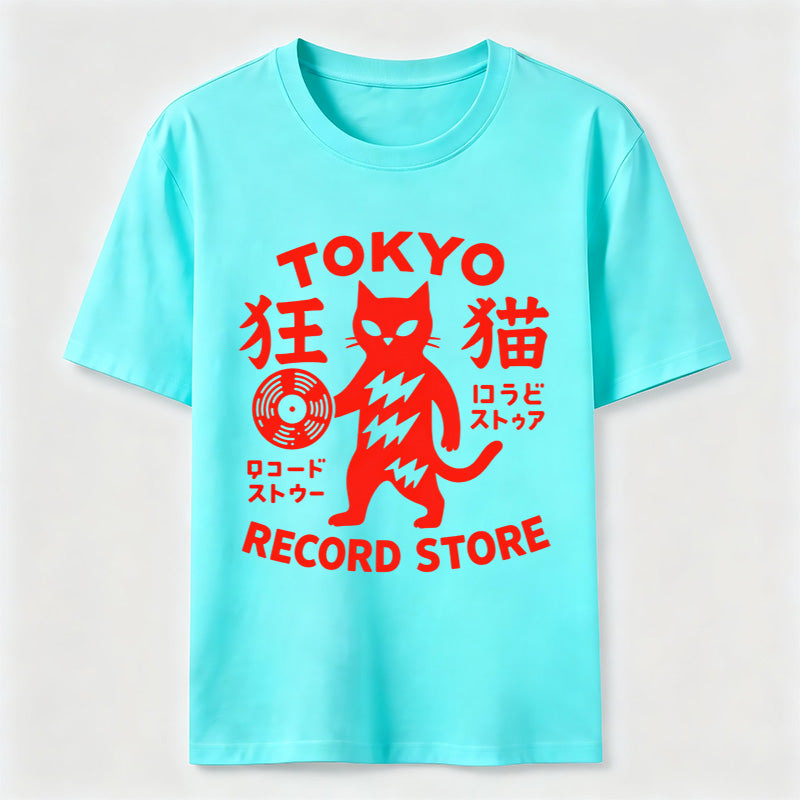 Tokyo Record Store Cat Classic T-Shirt