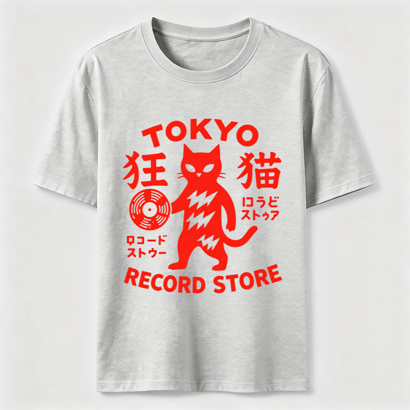 Tokyo Record Store Cat Classic T-Shirt