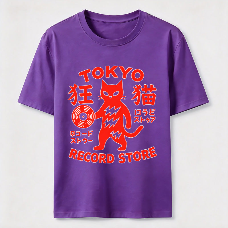 Tokyo Record Store Cat Classic T-Shirt