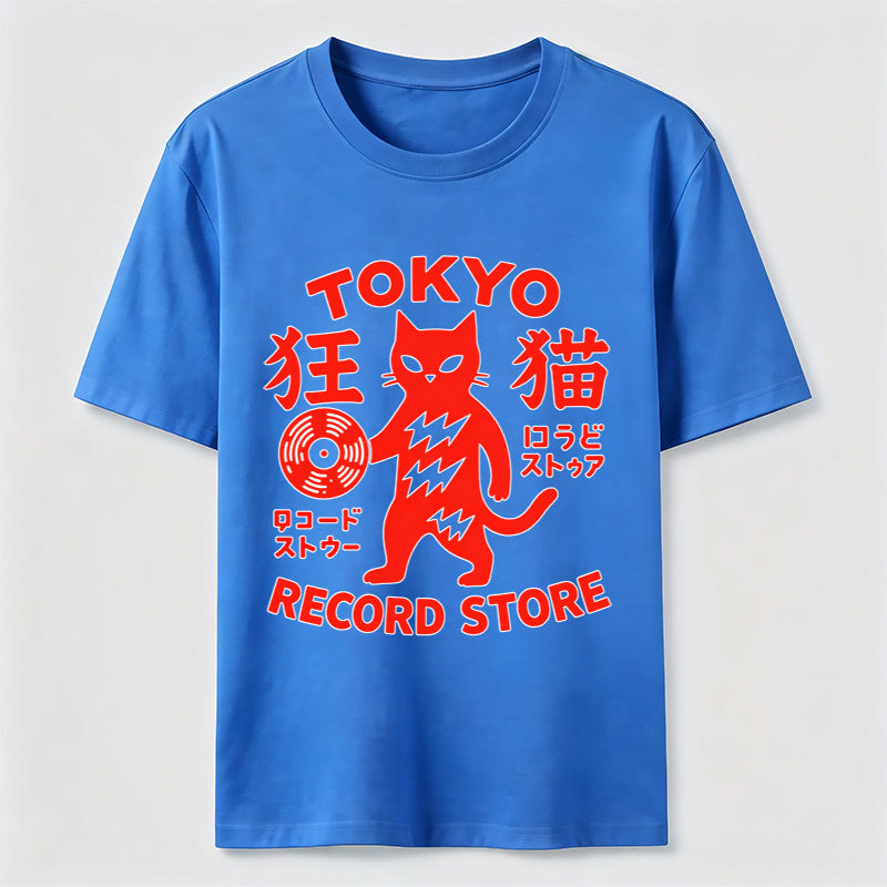 Tokyo Record Store Cat Classic T-Shirt