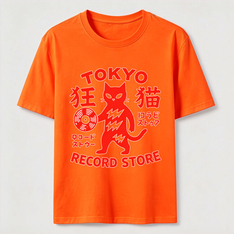 Tokyo Record Store Cat Classic T-Shirt