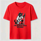 Burnt Out Black Cat Classic T-Shirt
