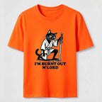 Burnt Out Black Cat Classic T-Shirt