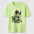 Burnt Out Black Cat Classic T-Shirt