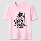Burnt Out Black Cat Classic T-Shirt