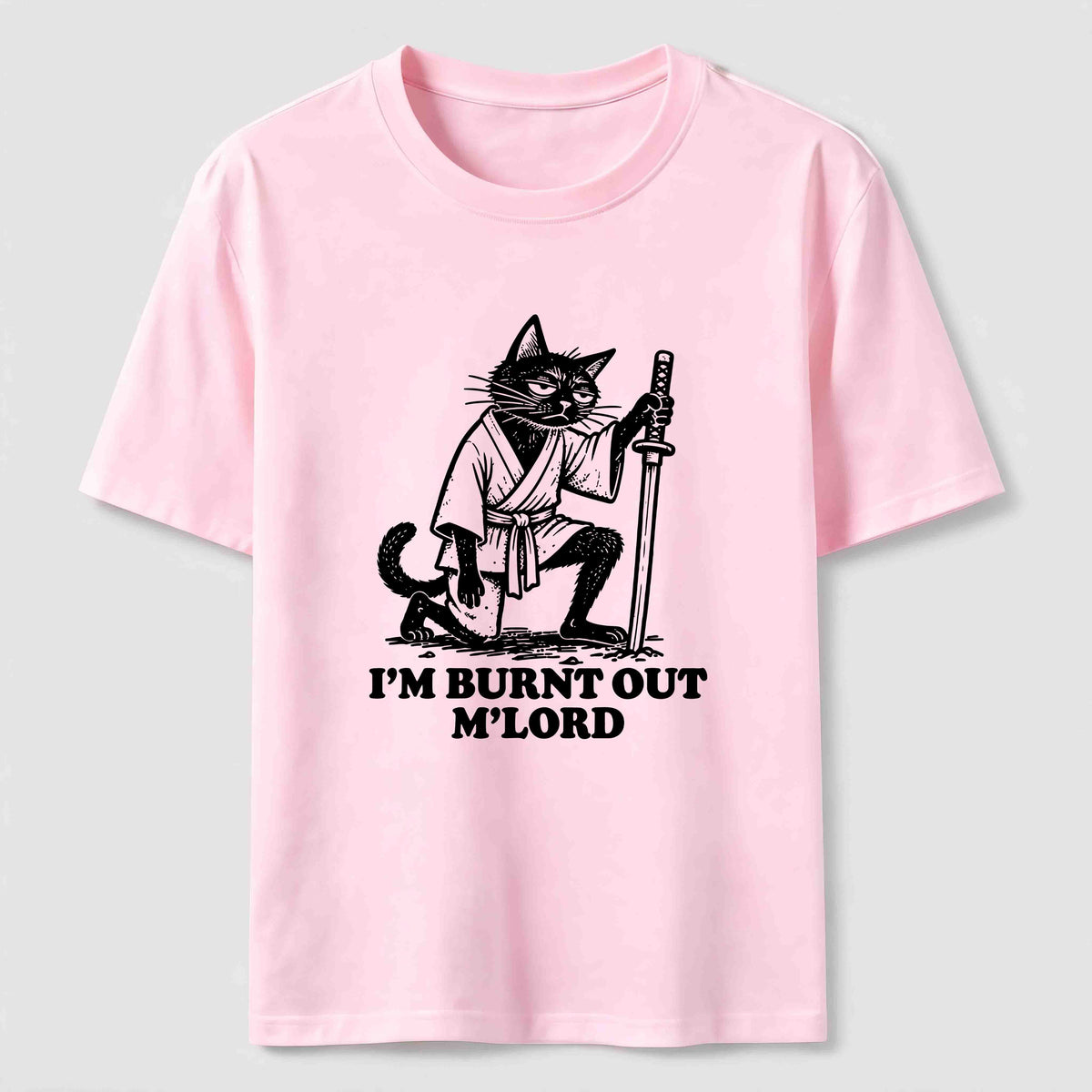 Burnt Out Black Cat Classic T-Shirt