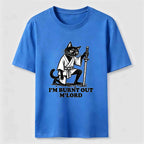 Burnt Out Black Cat Classic T-Shirt