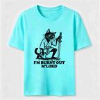 Burnt Out Black Cat Classic T-Shirt