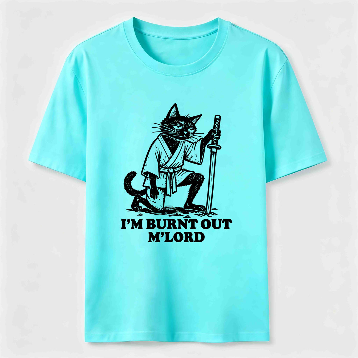 Burnt Out Black Cat Classic T-Shirt