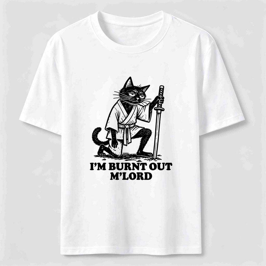 Burnt Out Black Cat Classic T-Shirt