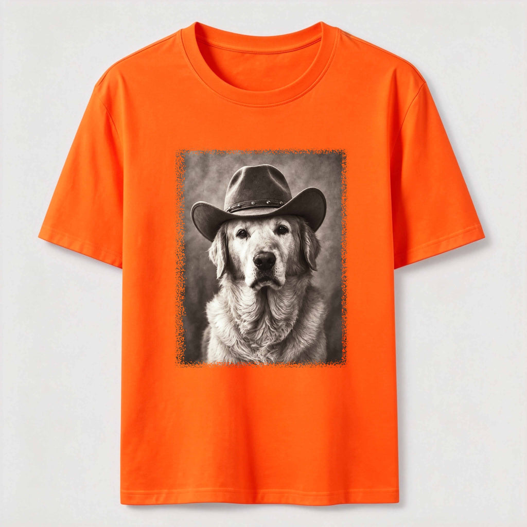 Cowboy Golden Retriever Classic T-Shirt
