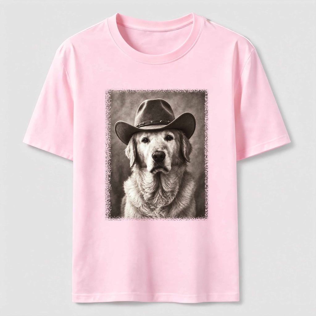 Cowboy Golden Retriever Classic T-Shirt