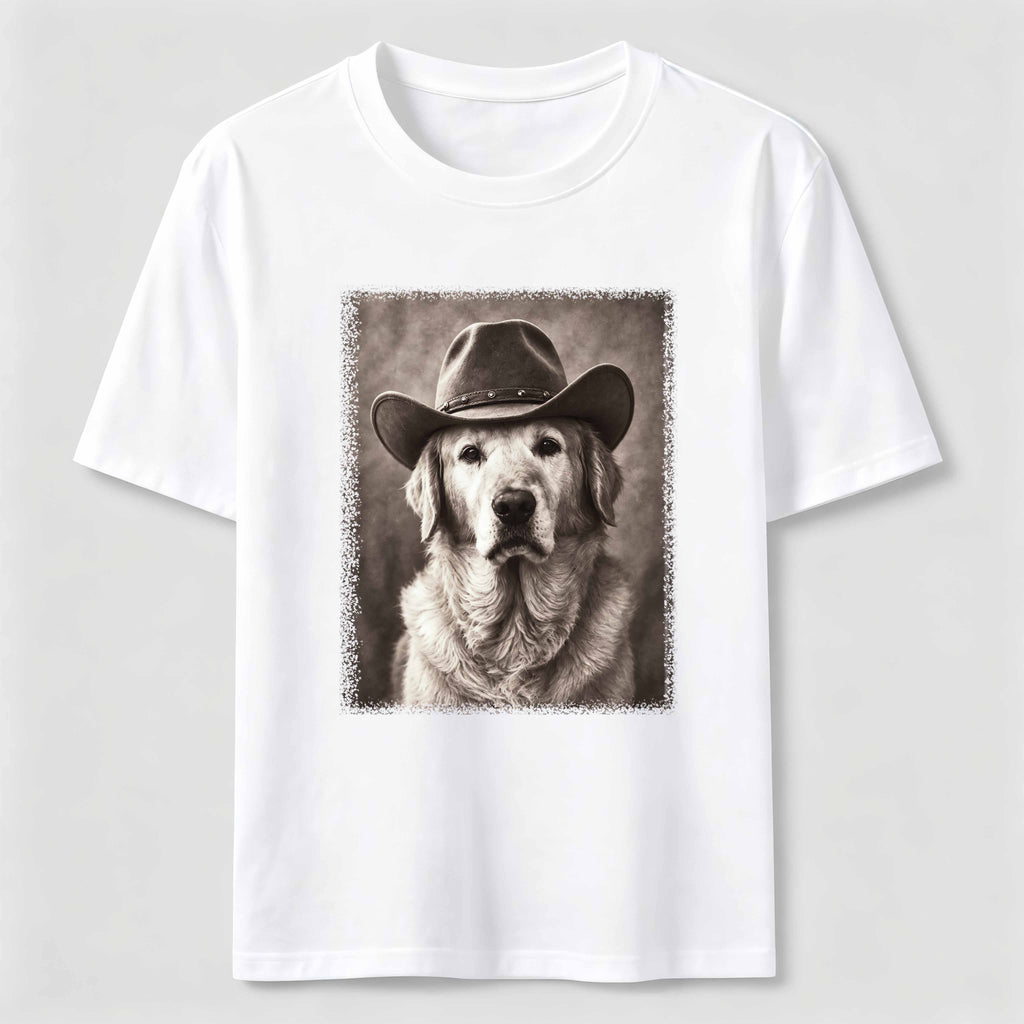 Cowboy Golden Retriever Classic T-Shirt