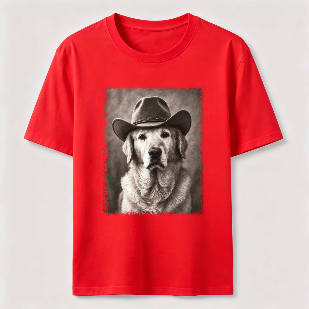 Cowboy Golden Retriever Classic T-Shirt