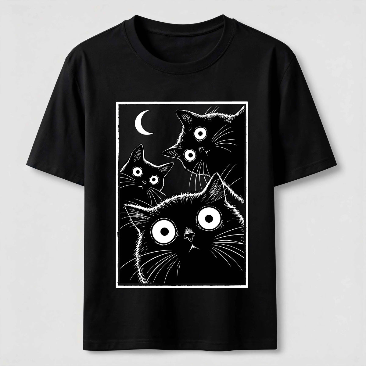 Midnight Cat Crew Classic T-Shirt