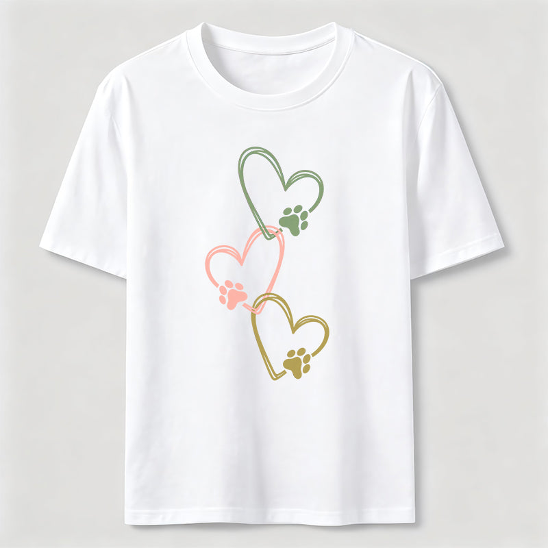 Three Hearts Three Paws Classic T-Shirt