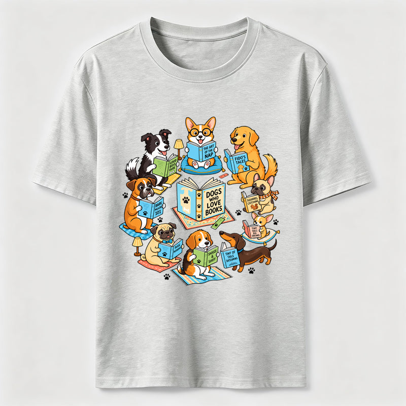 Dogs Who Love Books Classic T-Shirt