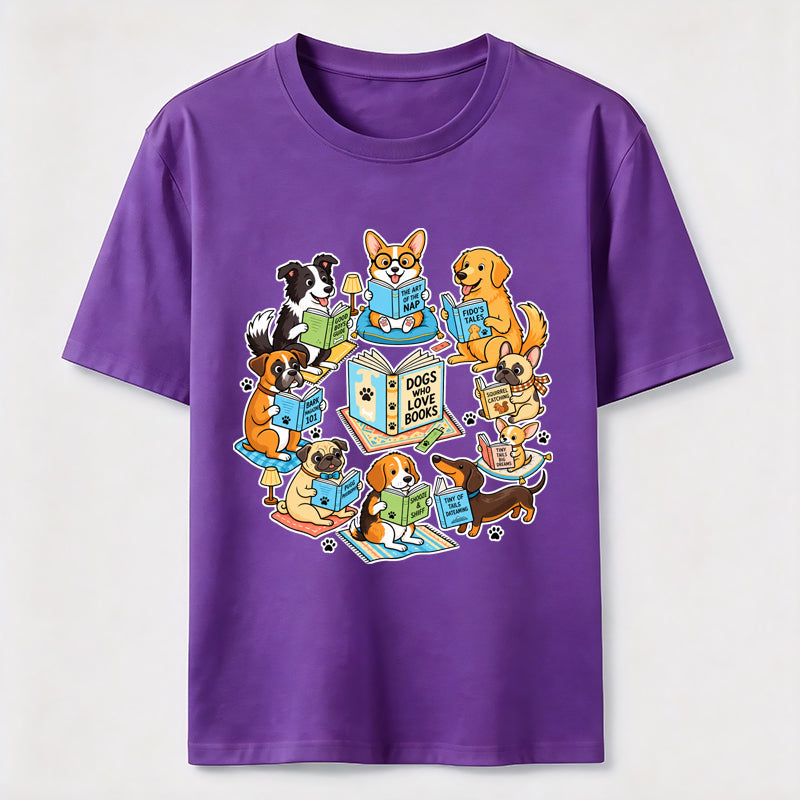 Dogs Who Love Books Classic T-Shirt
