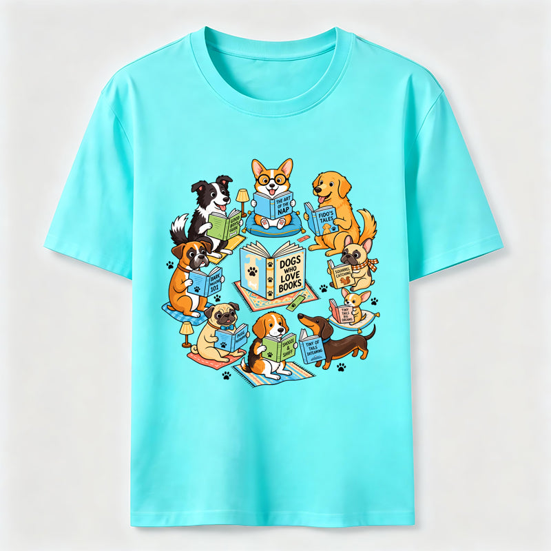Dogs Who Love Books Classic T-Shirt
