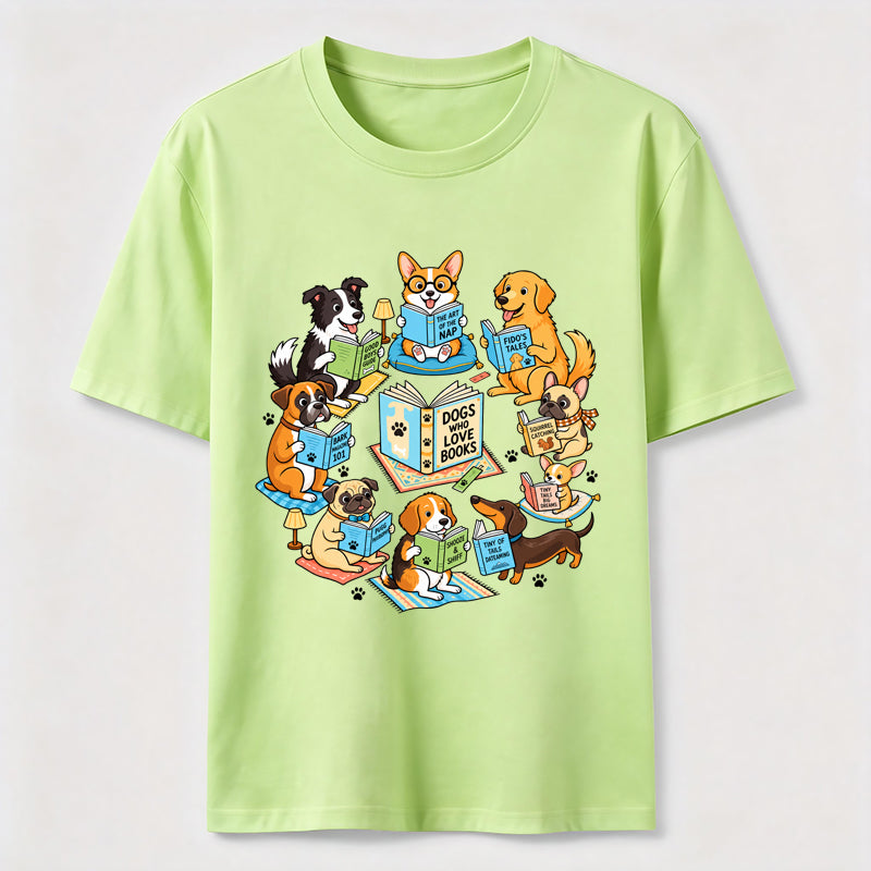 Dogs Who Love Books Classic T-Shirt