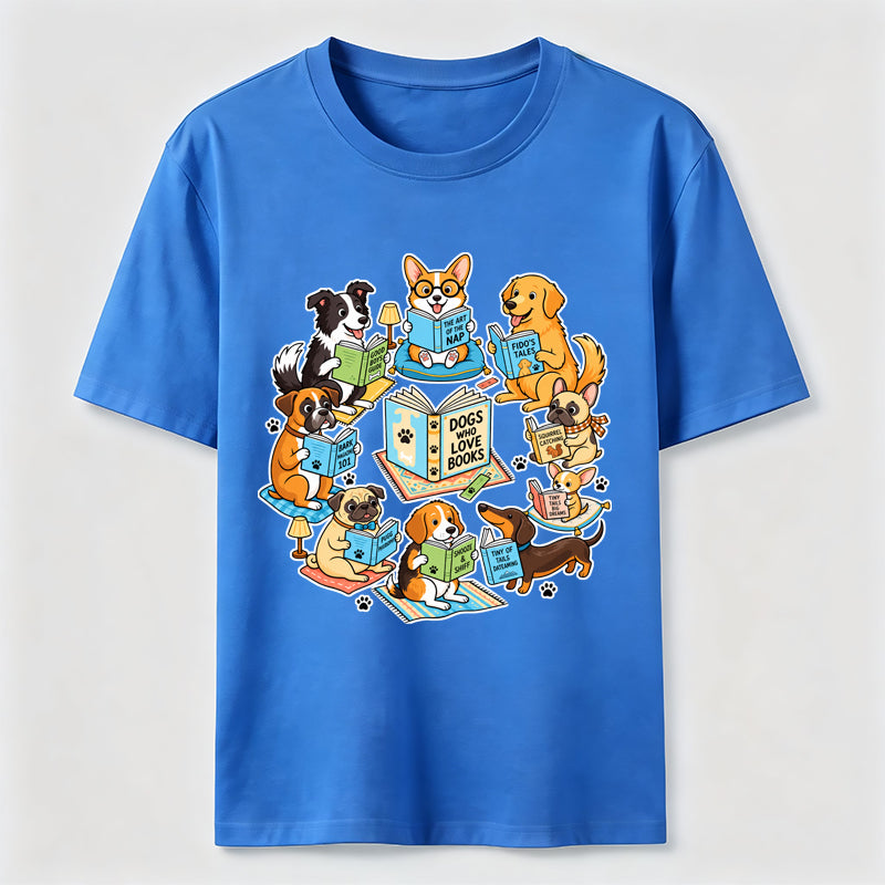 Dogs Who Love Books Classic T-Shirt