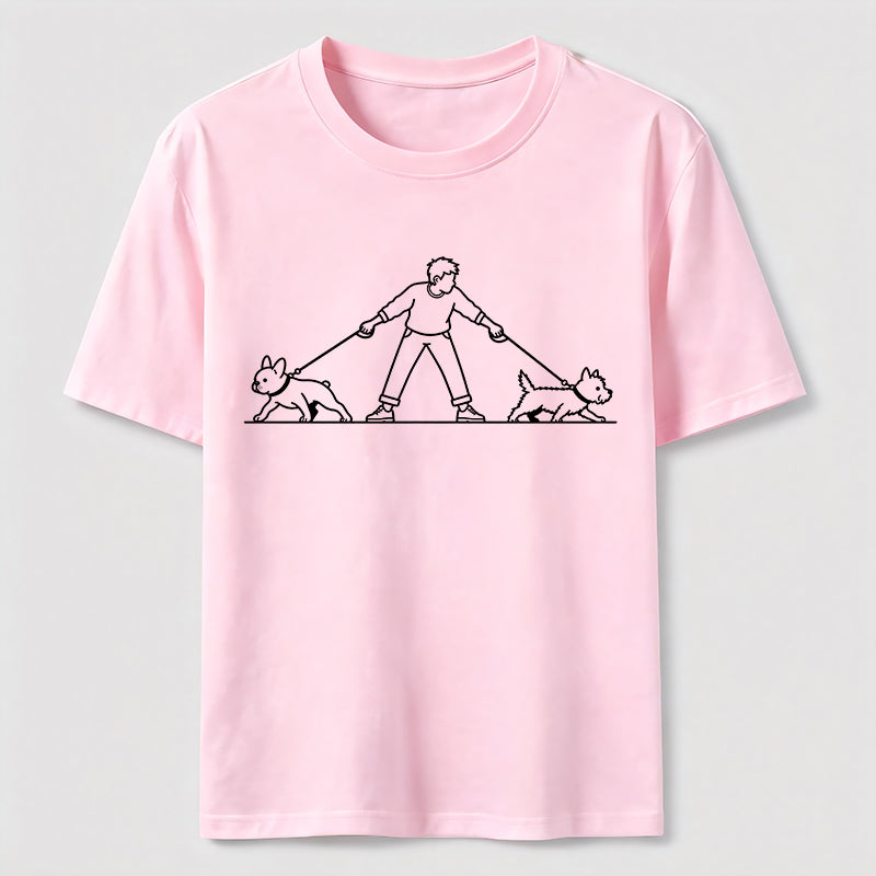 Double Trouble Dog Walk Classic T-Shirt