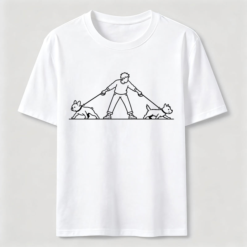 Double Trouble Dog Walk Classic T-Shirt