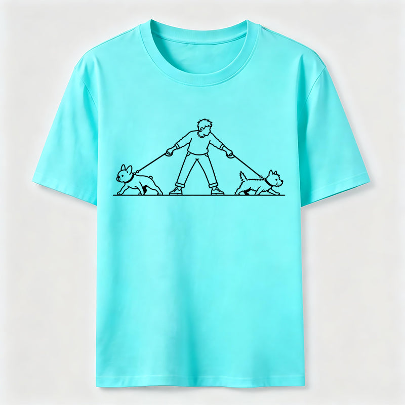 Double Trouble Dog Walk Classic T-Shirt