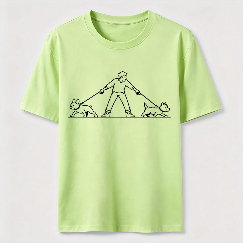Double Trouble Dog Walk Classic T-Shirt